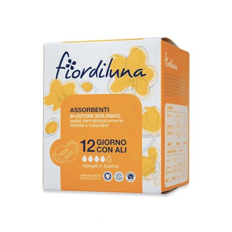 Serviettes hygiéniques avec des Ailes - Jour Fior di Luna Absorbant   Disponible sur Yumibio.com