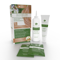 Alkolor Permanente Teinte 8.0 - Blond Clair Alkemilla Teint de légumes et de Henne   Disponible sur Yumibio.com