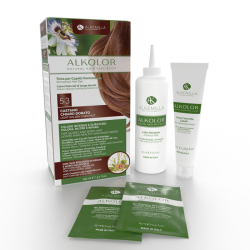 Alkolor Permanente Teinte 5.3 - Brun Clair D'Or Alkemilla Teint de légumes et de Henne   Disponible sur Yumibio.com