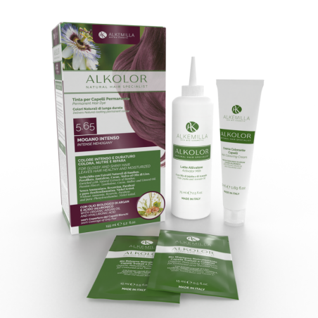 Alkolor Permanente Teinte De 5,65 - Acajou Intense Alkemilla Teint de légumes et de Henne   Disponible sur Yumibio.com