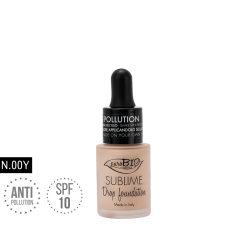 Liquid foundation organic Sublime Drop 00 Y Purobio Foundation  Available on Yumibio.com