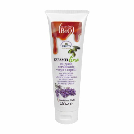 Caramellino - Co Wash Scrubbante Parentesi Bio Alternative scrubs and washes  Available on Yumibio.com