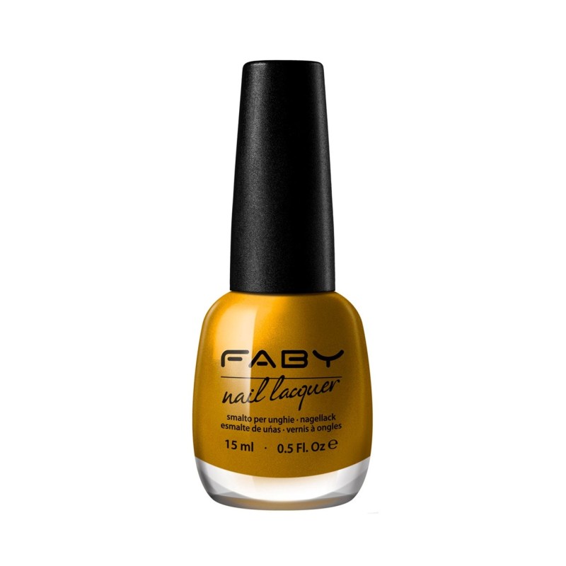 Gold nail varnish - I deserve it Faby Nails Enamels  Available on Yumibio.com