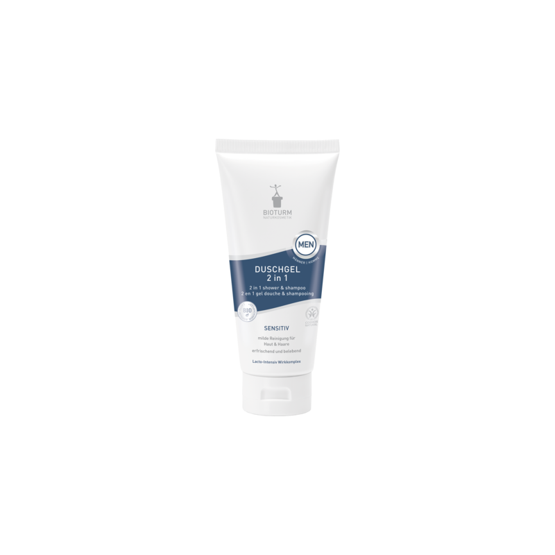Gel douche Sensible Man 2-en-1 Bioturm Corps   Disponible sur Yumibio.com
