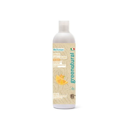 Shampooing Doux d'Agrumes Délicats Cheveux Greenatural Shampooing   Disponible sur Yumibio.com