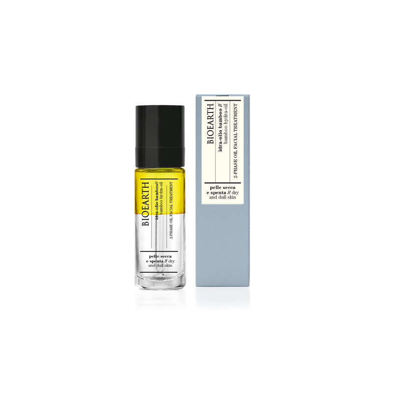 Bioearth  Idra-Olio al Bamboo per Pelle Secca  Olio Viso
