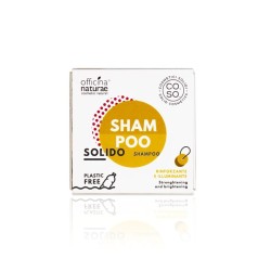 Officina Naturae  Shampoo Solido Rinforzante e Illuminante  Shampoo Capelli Deboli