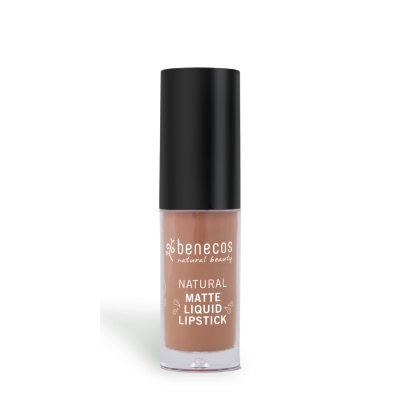 Lipstick Liquid Pink Nude - Desert Rose Benecos Rossetti  Available on Yumibio.com