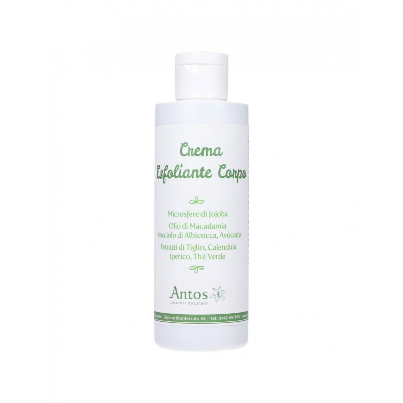 Exfoliating cream Body with Microspheres of Jojoba Antos Cosmetici Body Scrub  Available on Yumibio.com