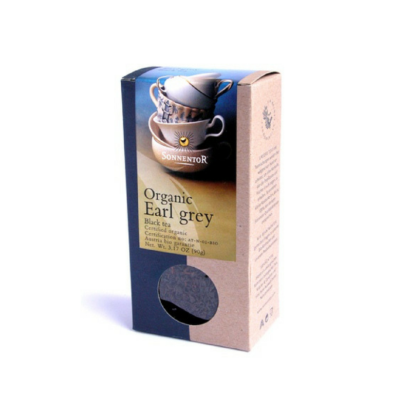 Black tea and Bergamot Sonnentor Tea and herbal Teas  Available on Yumibio.com