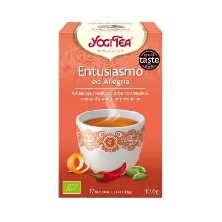 Yogi Tea  Tè - Entusiasmo ed Allegria  Tè e Tisane