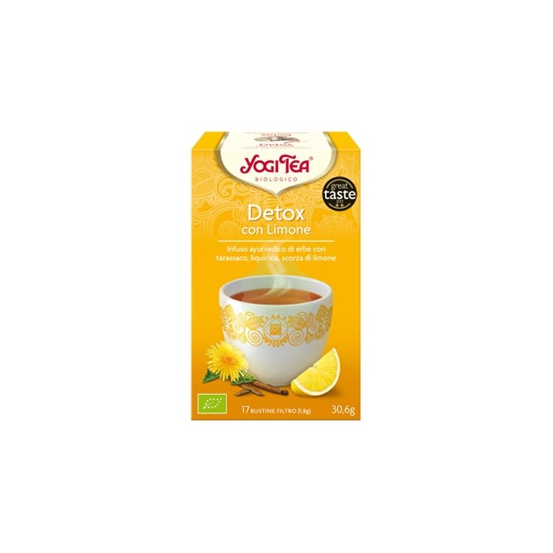 Thé Detox au Citron Yogi Tea Thé et Tisanes   Disponible sur Yumibio.com
