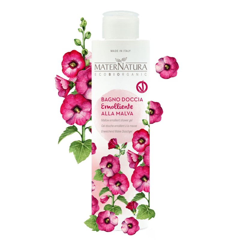 Maternatura  Bagnodoccia Emolliente alla Malva  Bagnoschiuma Bio