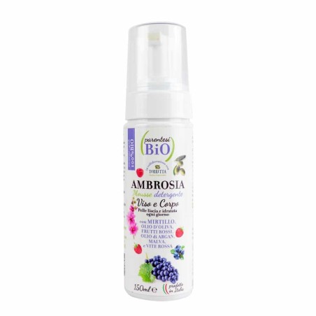 Parentesi Bio  Ambrosia - Mousse Detergente Viso e Corpo  Detergente viso