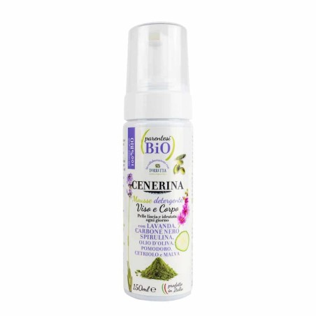 Ash - Mousse Cleanser Purifying Face and Body Parentesi Bio Detergents  Available on Yumibio.com