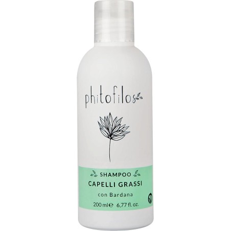 Phitofilos  Shampoo per Capelli Grassi con Estratto di Bardana  Shampoo bio capelli grassi