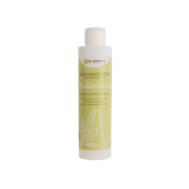 Bio Gel Douche De La Méditerranée La Saponaria Salle de bains et douche   Disponible sur Yumibio.com