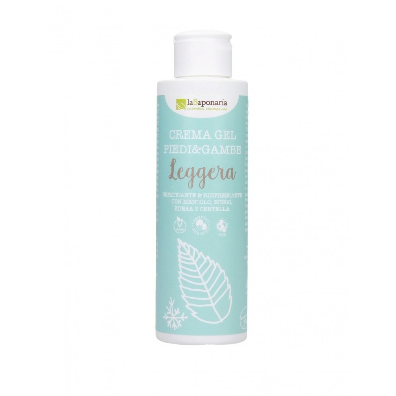 Gel crème Végétalien pour les Pieds et les Jambes La Saponaria Des Lotions et des Crèmes   Disponible sur Yumibio.com