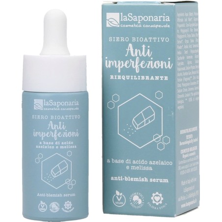 Le Sérum Bio Actif Anti-Imperfections La Saponaria Les sérums   Disponible sur Yumibio.com