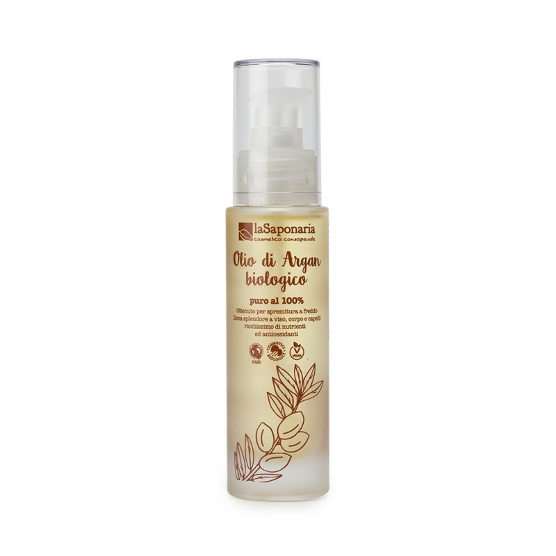 La Saponaria  Olio di Argan Bio per Viso, Corpo e Capelli  Oli e Macerati