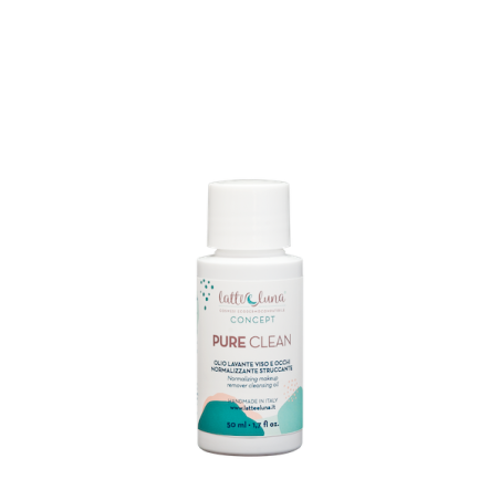 Cleansing oil and Makeup remover - Pure Clean Latte e Luna Detergents  Available on Yumibio.com