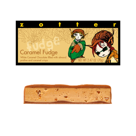 Chocolat Blanc Caramel Zotter Cioccolato   Disponible sur Yumibio.com