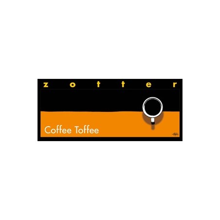 Zotter  Cioccolato al Caffè con Crema al Caramello e Praline  Cioccolato