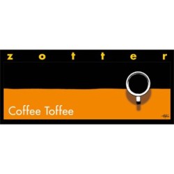 Zotter  Cioccolato al Caffè con Crema al Caramello e Praline  Cioccolato