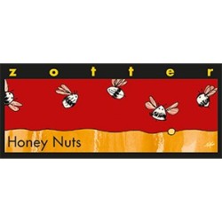 Milk chocolate with Honey, Almonds and Walnuts Zotter Cioccolato  Available on Yumibio.com