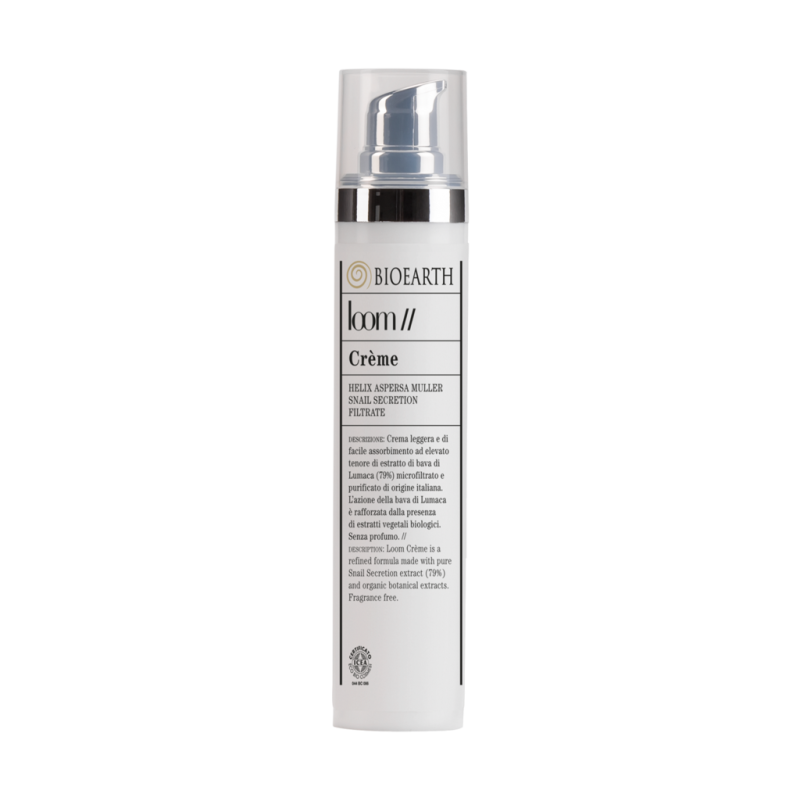 Crème pour le visage avec la Limace visqueuse, pour les Peaux Normales et Mixtes Organiques Bioearth Hydratant   Disponible s...