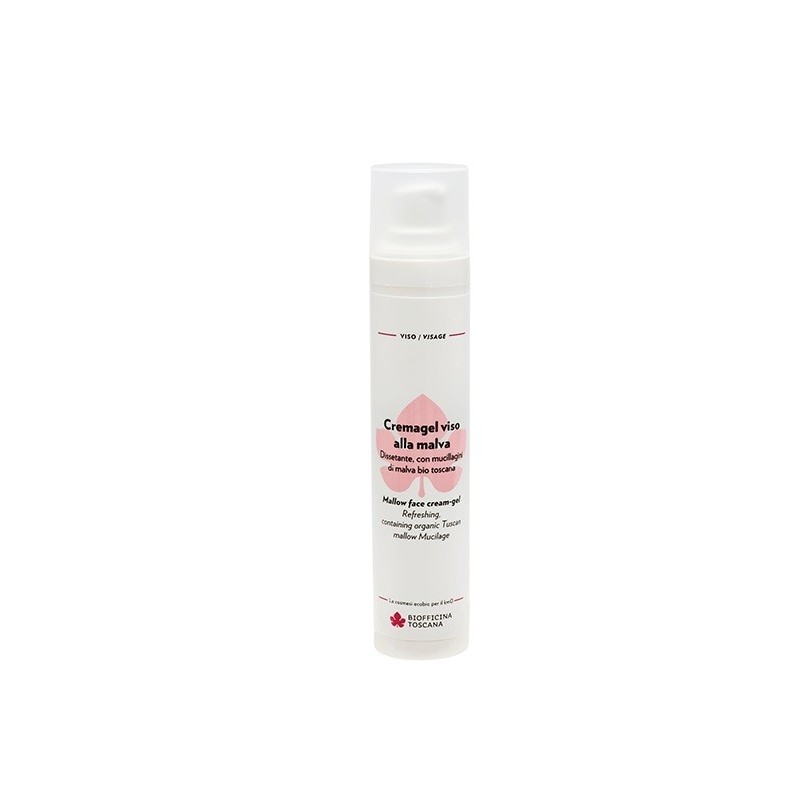Crème pour le visage de Gel avec de la Mauve Biofficina Toscana Hydratant   Disponible sur Yumibio.com