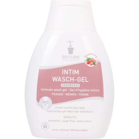 Cleansing Gel intimate Woman Cranberry Bioturm Detergents  Available on Yumibio.com