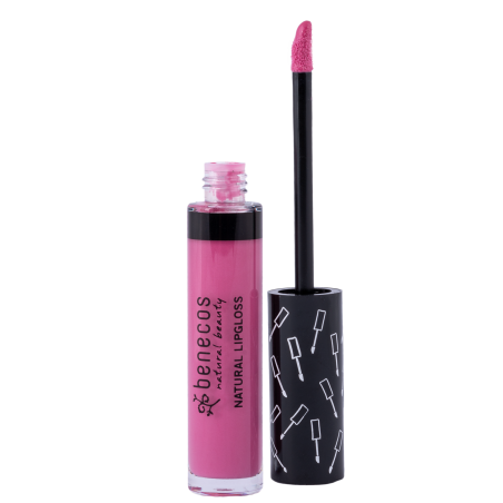 Brillant à lèvres Rose Bubble-gum Benecos Brillant   Disponible sur Yumibio.com