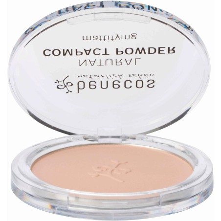 Compact powder-Vegan, and Sand Benecos Powder  Available on Yumibio.com