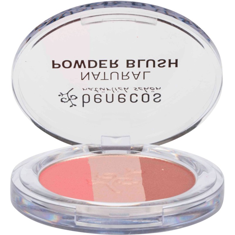 Fard À Joues Compact Bio Pêche, Rose Pâle, Mauve Benecos Blush   Disponible sur Yumibio.com