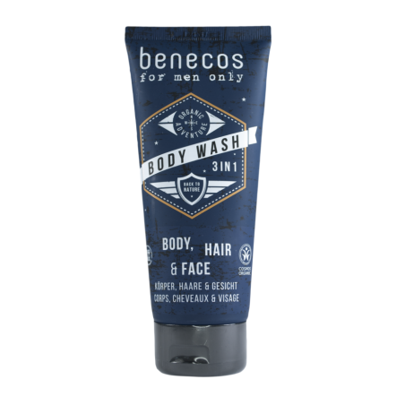 Gel douche 3 en 1 Homme Benecos Salle de bains et douche   Disponible sur Yumibio.com