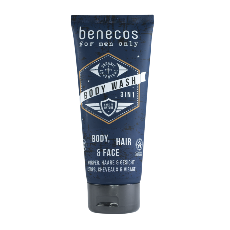 Gel douche 3 en 1 Homme Benecos Salle de bains et douche   Disponible sur Yumibio.com