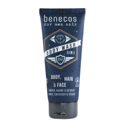 Gel douche 3 en 1 Homme Benecos Salle de bains et douche   Disponible sur Yumibio.com