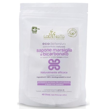 Du savon de Marseille et le bicarbonate de soude LabNatù Detersivo in Polvere   Disponible sur Yumibio.com