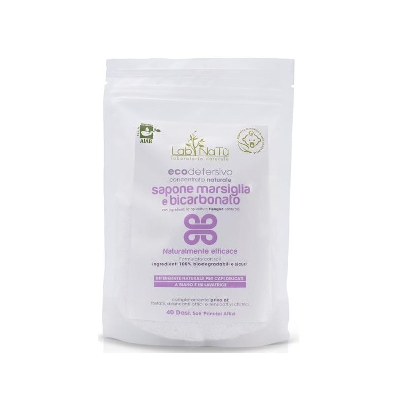 Du savon de Marseille et le bicarbonate de soude LabNatù Detersivo in Polvere   Disponible sur Yumibio.com