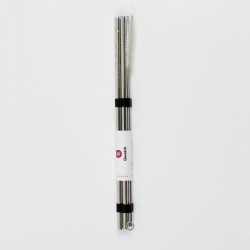 Ensemble de la Paille dans l'Acier - Droite Qwetch La vaisselle et les Couverts   Disponible sur Yumibio.com