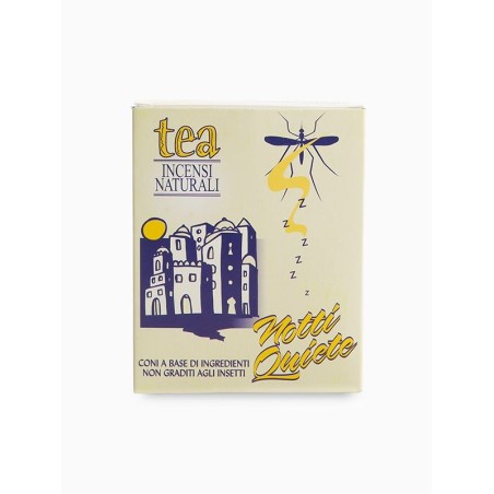 Cones of Incense Repellent Natural "Nights Rest" Tea Natura Organic Mosquito spray  Available on Yumibio.com