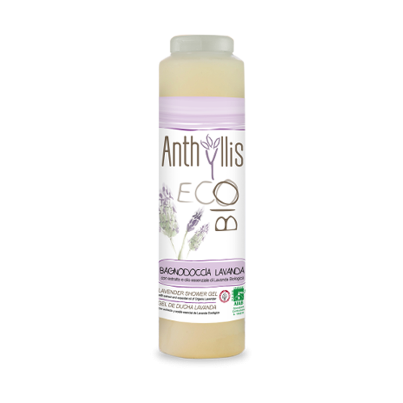 Gel Douche À La Lavande Biologique Anthyllis Salle de bains et douche   Disponible sur Yumibio.com
