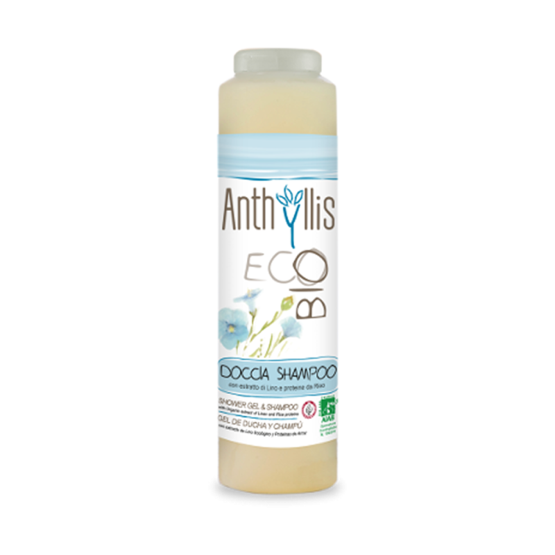 Anthyllis  Doccia Shampoo ai Semi Lino  Bagnoschiuma Bio