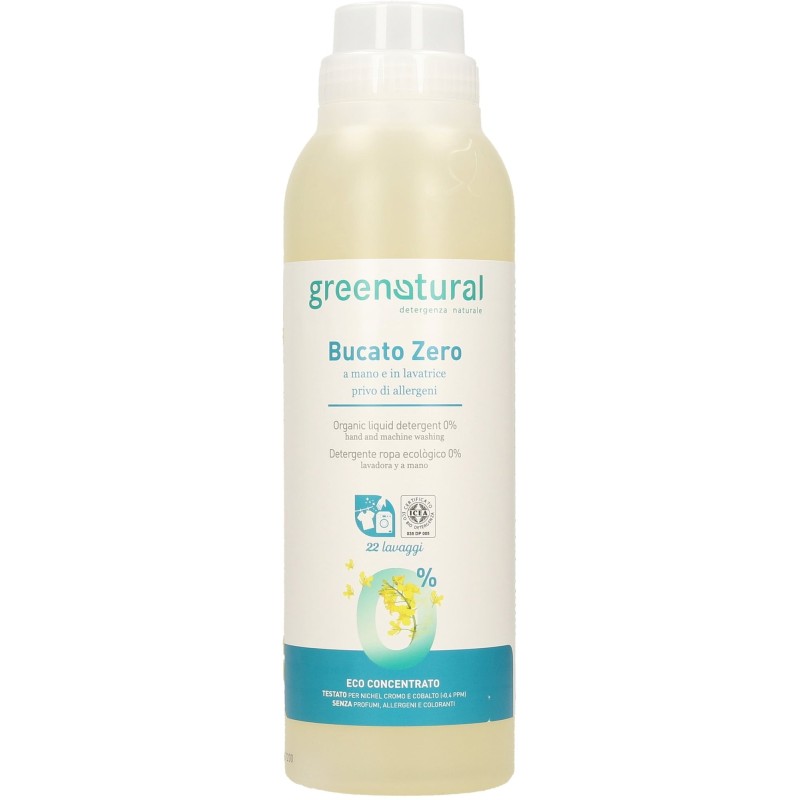 Greenatural  Detergente Ecobio Liquido per Bucato Ipoallergenico  Detersivo Liquido