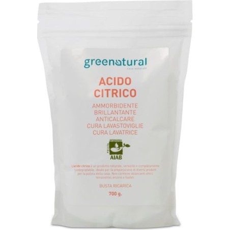 L'acide citrique Naturel en poudre Greenatural Anti-calcaire   Disponible sur Yumibio.com