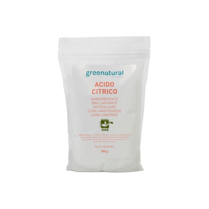 L'acide citrique Naturel en poudre Greenatural Anti-calcaire   Disponible sur Yumibio.com