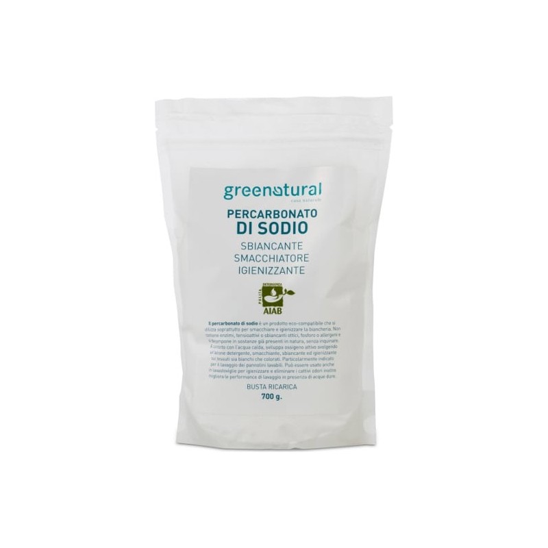 Percarbonato Natural Sodium powder Greenatural Laundry  Available on Yumibio.com