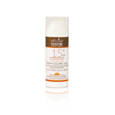 Officina Naturae  Crema Viso Solare SPF 15 - Protezione Media  Protezione Solare bio