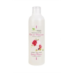 Gel douche Végétalien Fleur de Printemps Naturaequa Salle de bains et douche   Disponible sur Yumibio.com